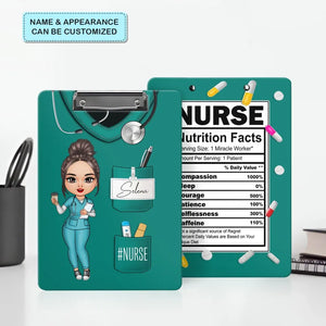 Nurse Life Pretty Doll - Personalized Custom Clipboard - Nurse's Day, Appreciation Gift For Nurse