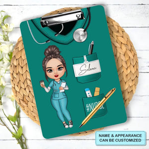 Nurse Life Pretty Doll - Personalized Custom Clipboard - Nurse's Day, Appreciation Gift For Nurse