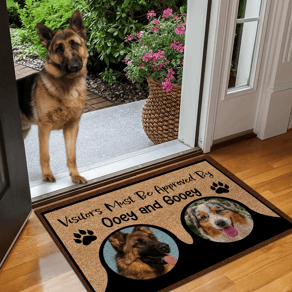 Doormat for dog owners best sale