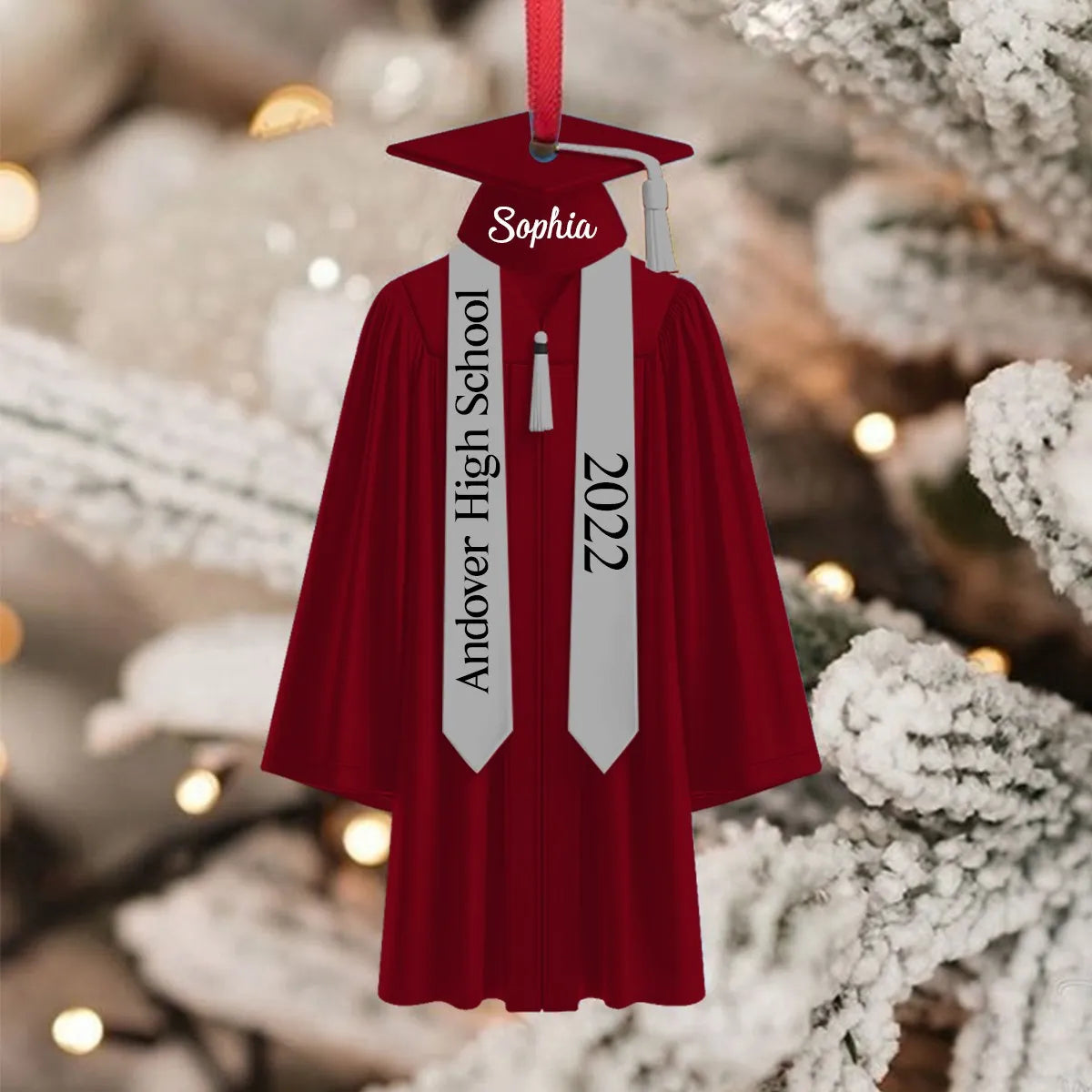 Graduation Ornament - Personalized Custom Shaped Acrylic Ornament - Class Of 2024, Graduation Gift