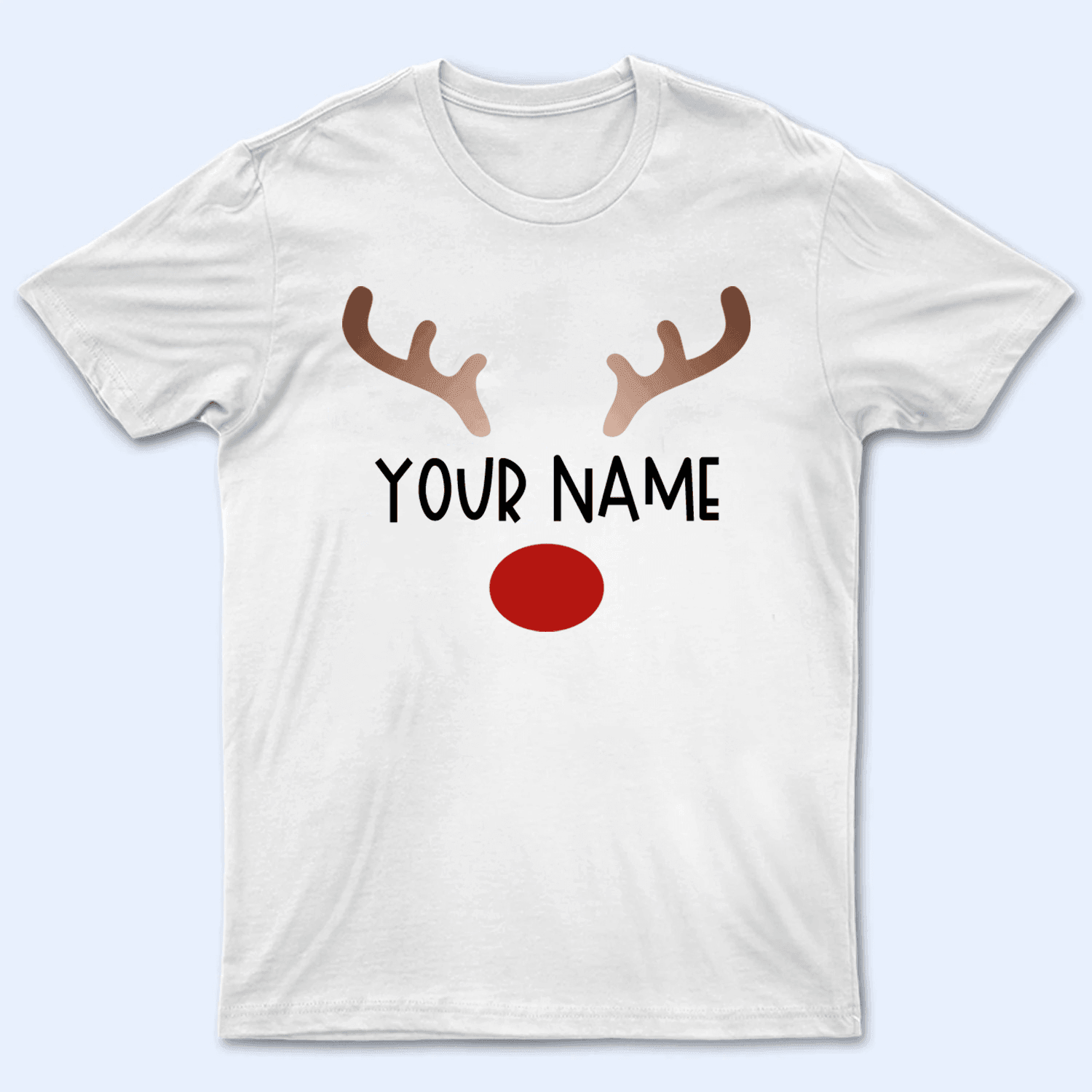 Red Nosed Reindeer - Personalized Custom T Shirt - Birthday, Loving, Funny Gift for Grandma/Nana/Mimi, Mom, Wife, Grandparent - Suzitee Store