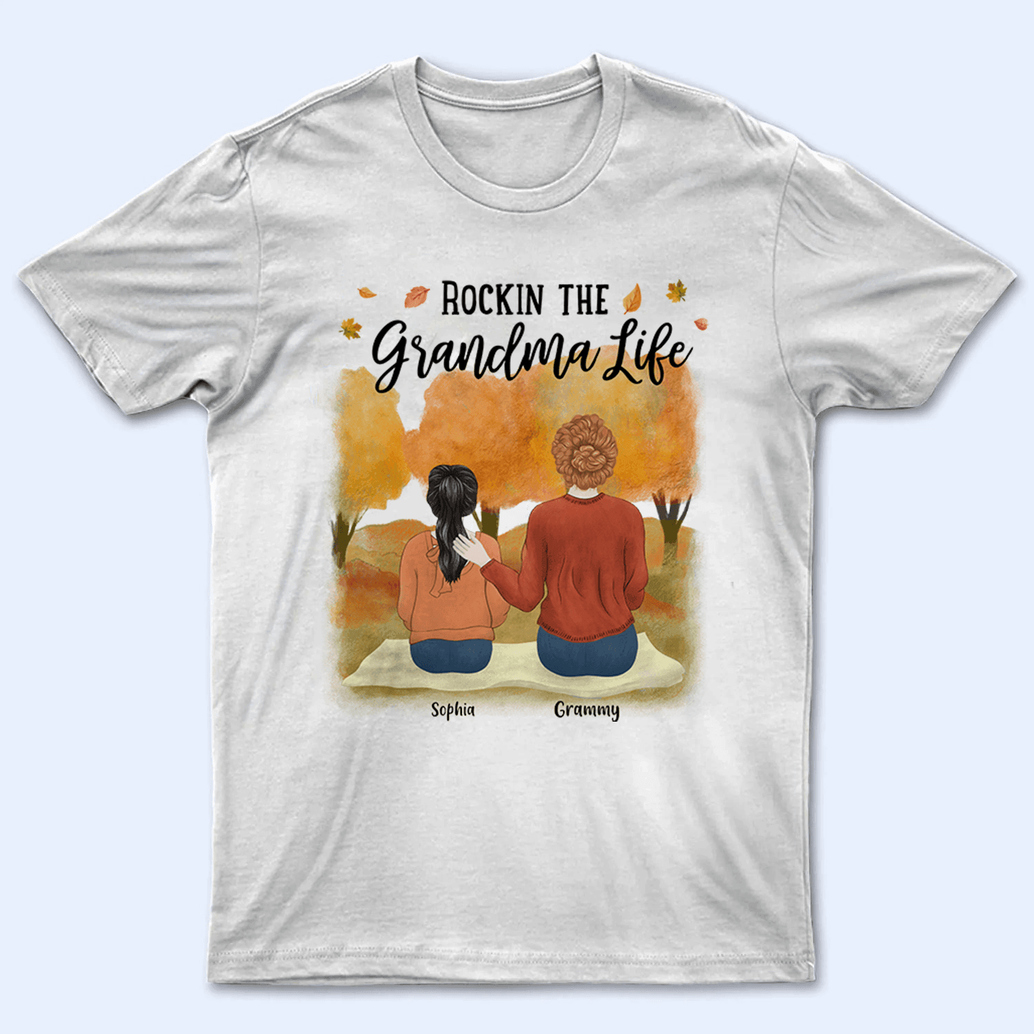 Rockin the Grandparent Life - Personalized Custom T Shirt - Birthday, Loving, Funny Gift for Grandparent, Grandma & Grandpa - Suzitee Store