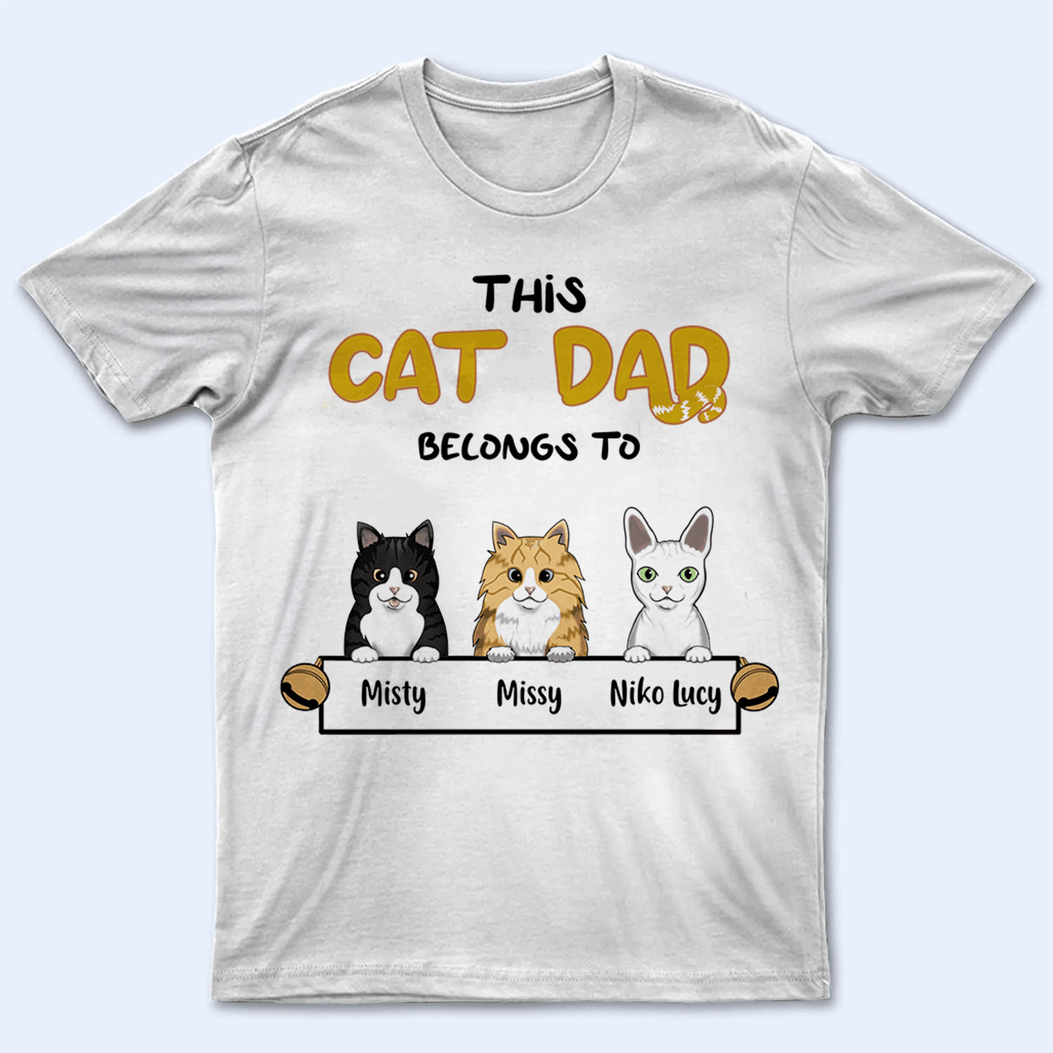 Cat dad outlet t shirt