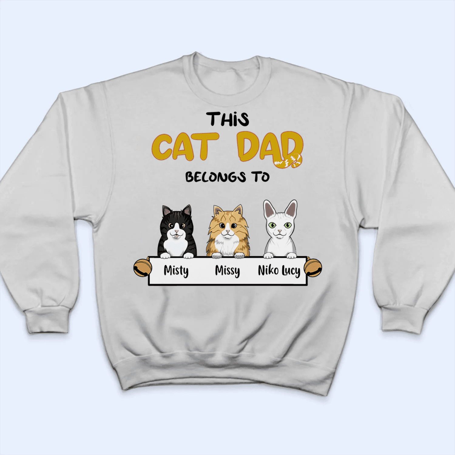 Cat dad online sweatshirt