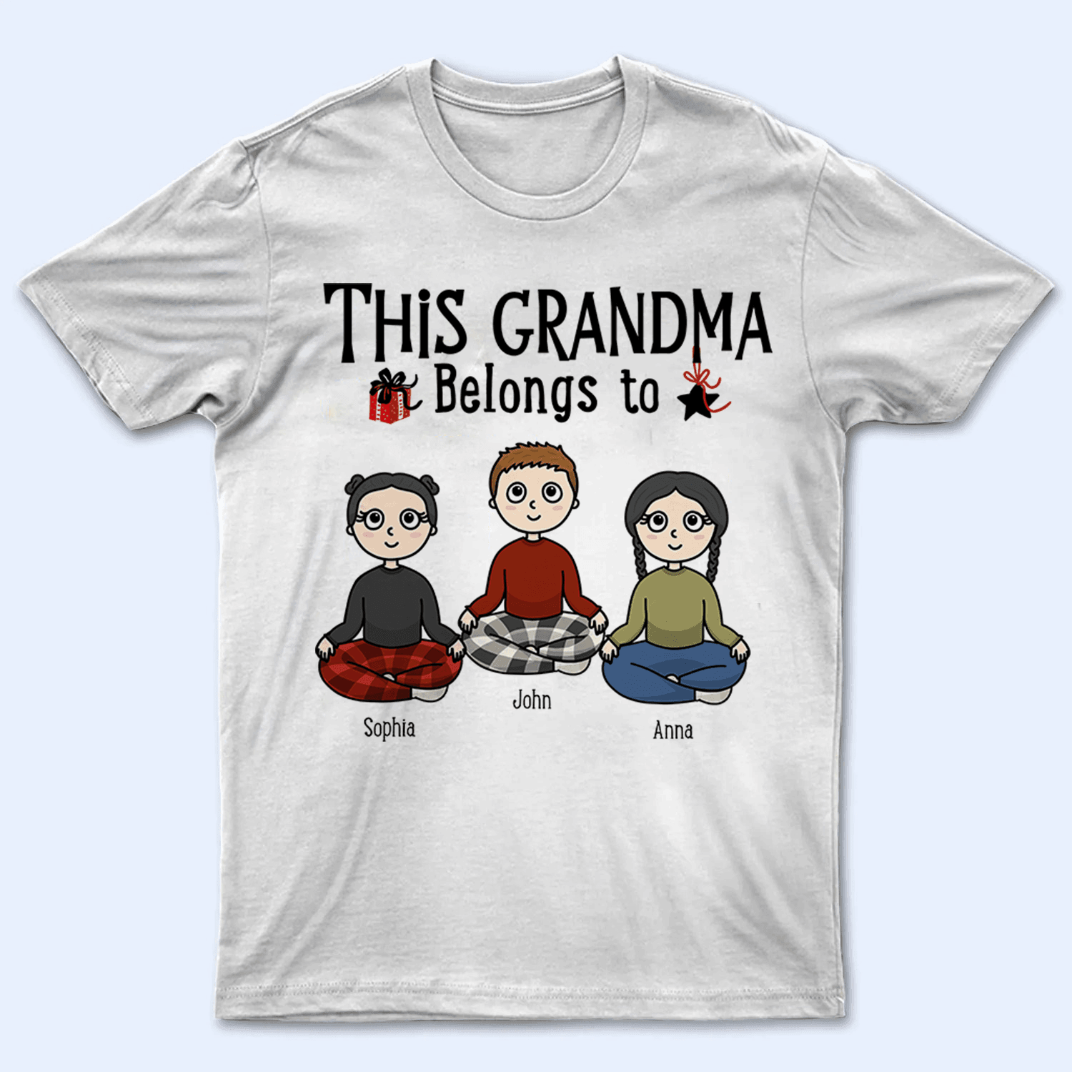 This grandparent belongs to - Personalized Custom T Shirt - Birthday, Loving, Funny Gift for Grandparent - Grandma & Grandpa - Suzitee Store