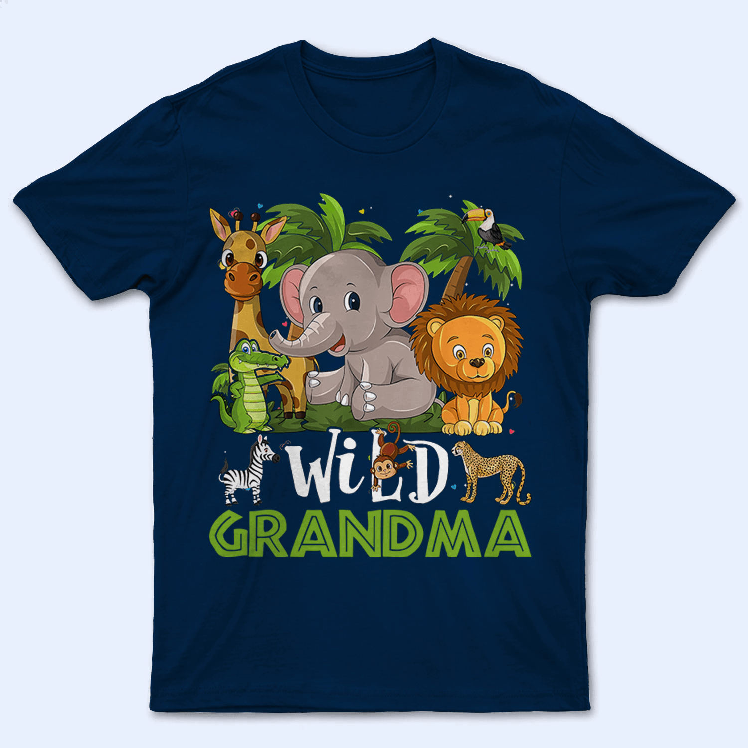 Wild Grandma - Personalized Custom T Shirt - Birthday, Loving, Funny Gift for Grandma/Nana/Mimi, Mom, Wife, Grandparent - Suzitee Store